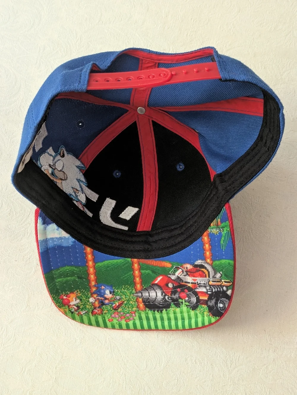 Cotton snapback baseball cap, Sonic the Hedgehog by SEGA, vintage 1990s